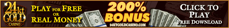 200% Welcome bonus at 24kt Gold Casino by Playtech