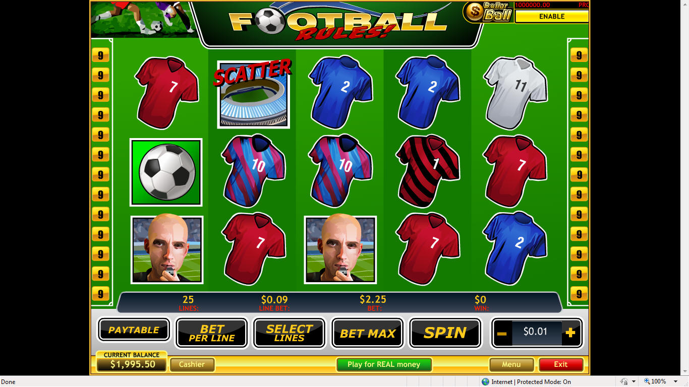 Play Football Rules Playtech Slots