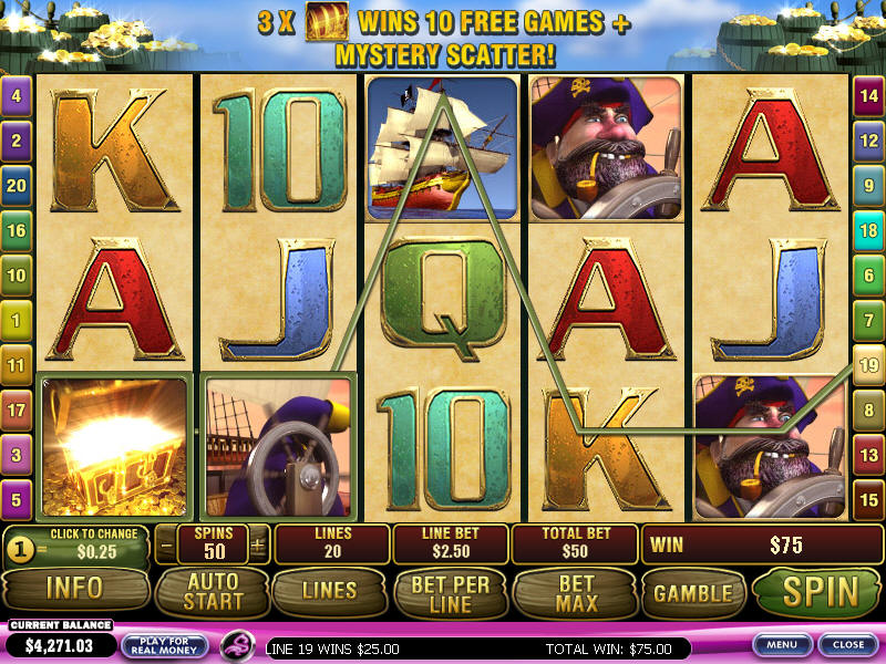 Play Captain's Treasure Pro Bonus Slots