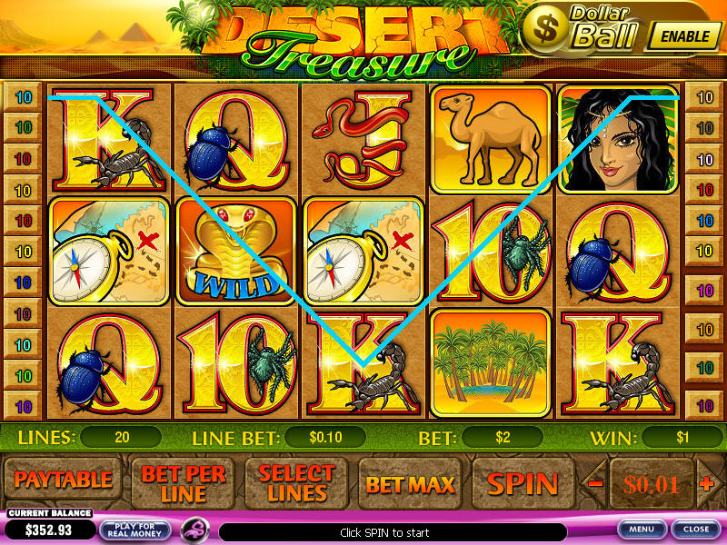 Play Desert Treasure Playtech Video Slots