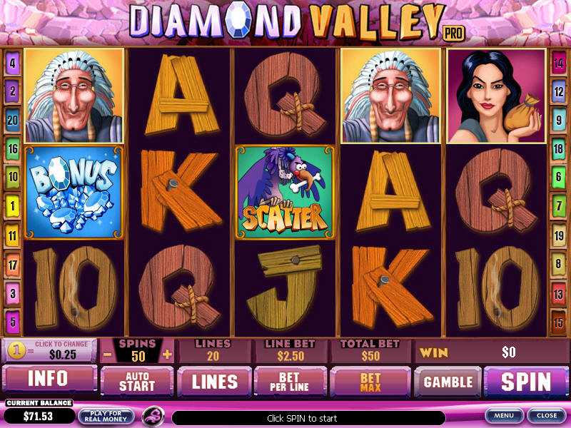 Play Diamond Valley Pro Playtech Slots