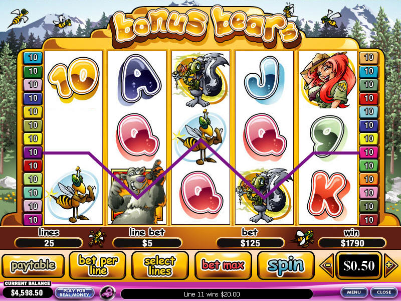 Bonus Bears Video Slots Bonus