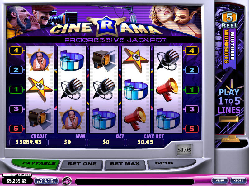 Cinerama Video Slots Bonus